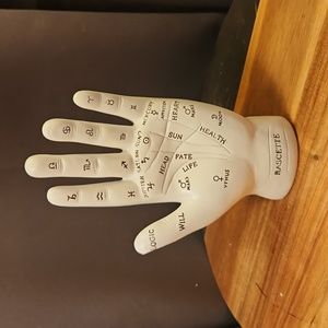 Palmistry Hand Cold Cast Resin
